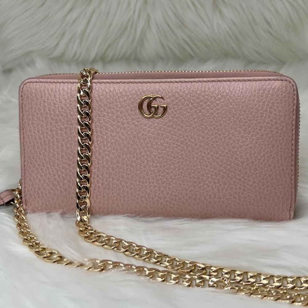 Gucci GG Wallet on Chain Zip Around Crossbody